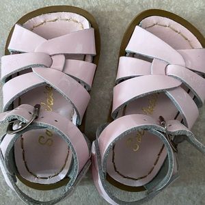 Shiny Pink Salt Water Sandals